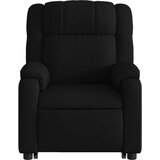 Naslonjač na podizanje od tkanine crni | shoptok.hr
