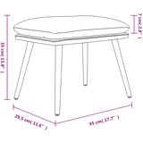  Tabure plavi 45x29,5x35 cm od tkanine i umjetne kože | shoptok.hr