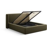 Windsor & Co Sofas Zelena oblazinjena zakonska postelja s prostorom za shranjevanje z letvenim dnom 140x200 cm Jason – | Shoptok.si
