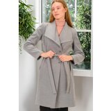 Dewberry Z6639 LADIES' COAT-PLAIN GREY Cijene