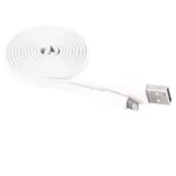 USB 2.0A microMi16P iPhone 1m pljosnati bijeli certificirani