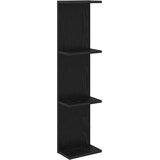 Polica na zidu Crni hrast 22 x 15 x 100 cm Konstruirano drvo | shoptok.hr