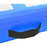 Napihljiva gimnastična podloga s tlačilko 60x100x15 cm modra