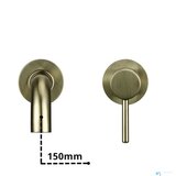EYN Stenska kopalniška armatura BGW1644 | Barvni odtenek brušeno zlato — 15 cm | Shoptok.si