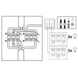  LED RGBW prigušiva kupatilska ugradna spot lampa TURYN 3xGU10/6W/230V IP44 crna | Eponuda.com