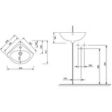 Sapho Bel keramičen umivalnik za WC 34x34 cm Luigi – | Shoptok.si