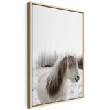  Slika - Horse Mane (1 Part) Vertical 60x90 U prirodnom drvenom okviru | shoptok.hr