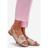 S. BARSKI Leather Sandals With Decoration On Flat Heel S.Barski | ePonuda.com