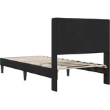  Krevetna konstrukcija s uzglavljem Crna 80 x 200 cm Baršun | shoptok.hr