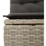 vidaXL 8-dijelni vrtni sofa set s jastučićima svijetlo sivi poly ratan | shoptok.hr