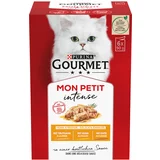 Gourmet Mešano pakiranje Mon Petit 30 x 50 g po posebni ceni! - Raca, piščanec, puran
