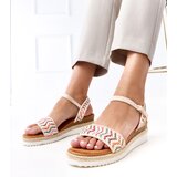  Beige Crochet Wedge Sandals Versala Cijene