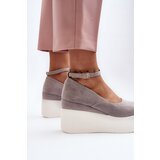 Boto Women's Grey Wedge Espadrilles Malla | Shoptok.si