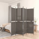Sobna pregrada s 5 panela Antracit 250 x 200 cm od tkanine | shoptok.hr