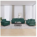 vidaXL 3-dijelni set sofa s jastucima tamnozeleni baršunasti Cijene