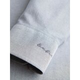 Ombre Elegant men's oxford shirt with embroidery and pocket - light grey | Eponuda.ba