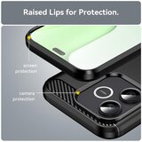 Techsuit Carbon Silicone maska za Honor 600 Lite – crna | Shoptok.si