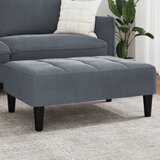  The Living Store Stolček za noge temno siv 77x55x31 cm žamet - Stolček Za Noge, (21482263) | Shoptok.si