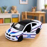 SPORTS Car Metal Car Pull-Back Drive Opening Doors White 1:32 | Shoptok.si