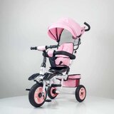 Playtime Tricikl Guralica 419 sa mekanim rotirajućim sedištem - Roze Cene