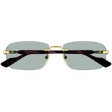 Gucci Sončna očala GG1221S 003 Pozlačena Cene