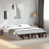 Furnova Posteljni okvir siva sonoma 180x200 cm inženirski les, (21935311) Cene