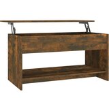 Maison Chic Klubska mizica - kavna mizica - Nizka mizica dimljeni hrast 102x50x52,5 cm konstruiran les, (21755012) Cene