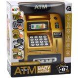Atm Piggy Bank For Children Learning To Save Gold Black | shoptok.hr