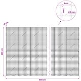  Gabion s 5 mm žicom i mrežom 5x5 cm 800x10x200 cm | shoptok.hr
