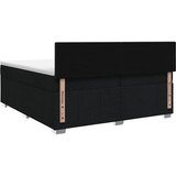  Boxspring krevet s madracem Crna 200 x 200 cm Tkanina | shoptok.hr
