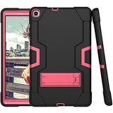 NIKCORP Ovitek za Samsung Galaxy Tab A7 10.4, oklepen silikonski etui s stojalom, tridelna zaščita pred udarci, črne barve, (5000139159) | Shoptok.si
