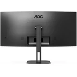 AOC Value-line CU34V5C/BK - V5 series LED monitor curved 34" 3440 x 1440 WQHD @ 100 Hz VA 300 cd/m² 3000:1 4 ms HDMI DisplayPort USB-C speakers matte black - CU34V5C/BK