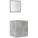  4-dijelni set kupaonskog namještaja siva boja betona drveni 41 x 38.5 x 46 cm | shoptok.hr