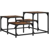Maison Chic Klubska mizica - kavna mizica - Nizka mizica dimljeni hrast 68x68x40 cm inženirski les, (21754523) Cene