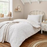 Bianca Bela/bež bombažna otroška posteljnina za zakonsko posteljo 200x200 cm Mini Star & Stripes – | Shoptok.si