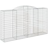  Lučne gabionske košare 8 kom 300x50x160/180cm pocinčano željezo | shoptok.hr