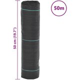 vidaXL Opna protiv korova crni 0,5 x 50 m PP | shoptok.hr