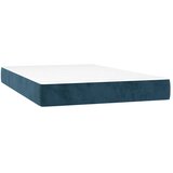  Krevet box spring s madracem LED tamnoplavi 120x200 cm baršun | shoptok.hr