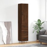 vidaXL Visoka omara rjavi hrast 34,5x34x180 cm inženirski les Cene