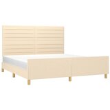  Okvir za krevet bez madraca krem 180 x 200 cm od tkanine | shoptok.hr