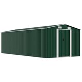  Vrtno spremište 257 x 580 x 181 cm metalno zeleno | shoptok.hr