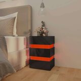 vidaXL LED noćni ormarić visoki sjaj crni 45 x 35 x 67 od iverice | shoptok.hr