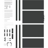 vidaXL Vrtna vrata Crna 105 x 175 cm Čelik s praškastim premazom | shoptok.hr