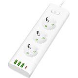 Prosto produžni kabl sa 3 utičnice, USB i USB-C priključcima, beli NV611U-2/WH Cene