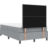  Krevet s oprugama i madracem s LED svjetlom svijetlo sivo 120 x 200 cm tkanina | shoptok.hr