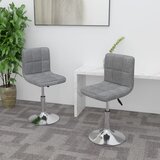 Maison Chic Vrtljivi Jedilni stoli - Vzorci stoli 2 kosa svetlo sivo blago A1820, (22030906) | Shoptok.si