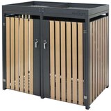  Westman - Spremište za 2 kante za smeće s krovom za biljke Planta | 2x240L | 84x134x124 cm - BRANDED IN GERMANY | shoptok.hr