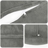  Presvlaka za jastuk 6 kom. HEERLEN Tamnosiva Promjer 30 cm - Osnovni Tamnosiva Promjer 30 cm | shoptok.hr