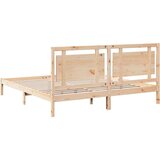 vidaXL Daljši posteljni okvir brez vzmetnice 200x210 cm trden les | Shoptok.si