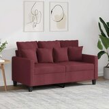  Dvosjed od tkanine crvena boja vina 120 cm Cene